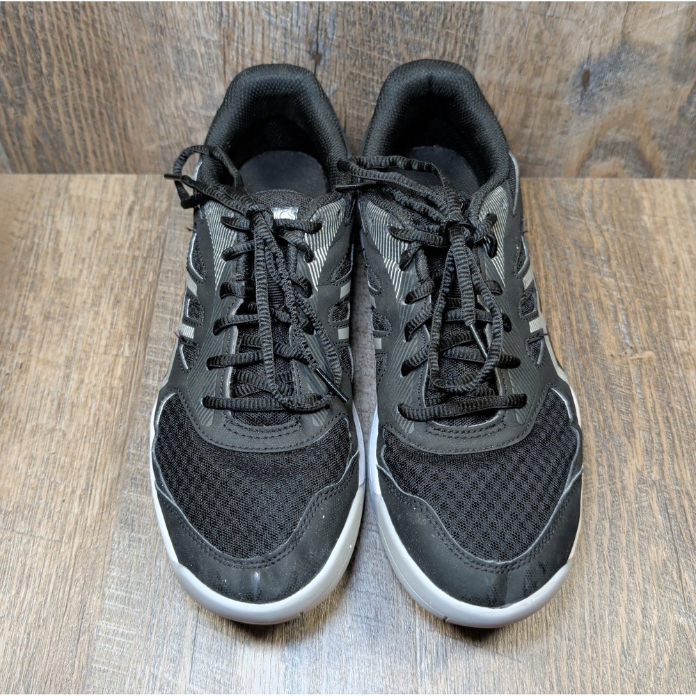 Asics Upcourt 5 1072A088 Womens Size 9.5 Tennis Shoes Black Pure Silver Sneaker - Picture 4 of 13